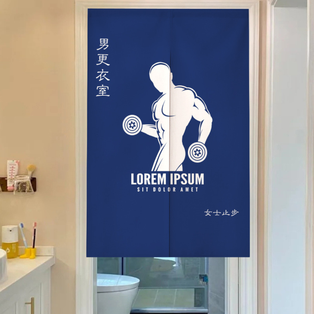 浴廁更衣室系列分片式門簾(一)