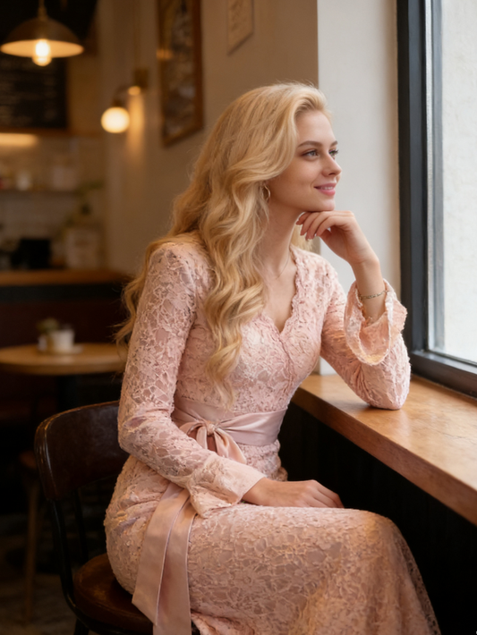 名媛風中式優雅修身顯瘦魚尾裙E1032