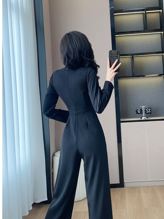 小個子套裝感氣質連身褲JU1008