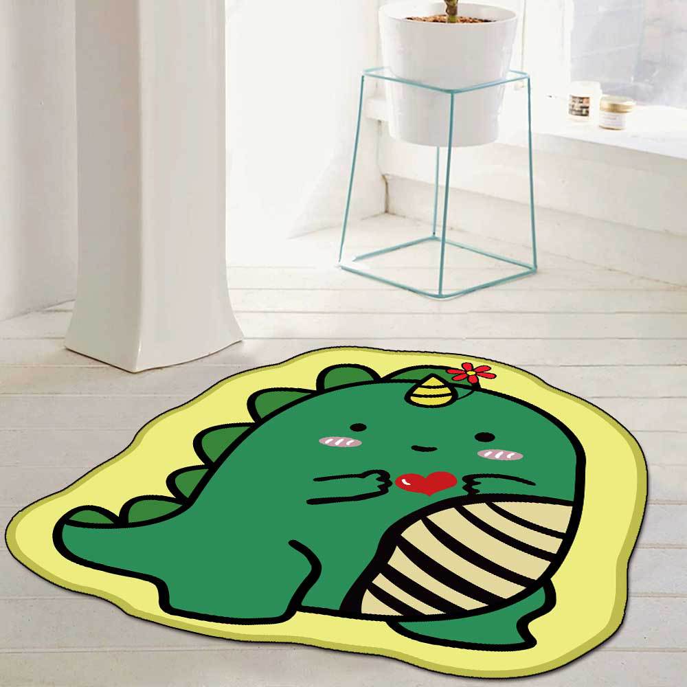卡通不規則恐龍地墊