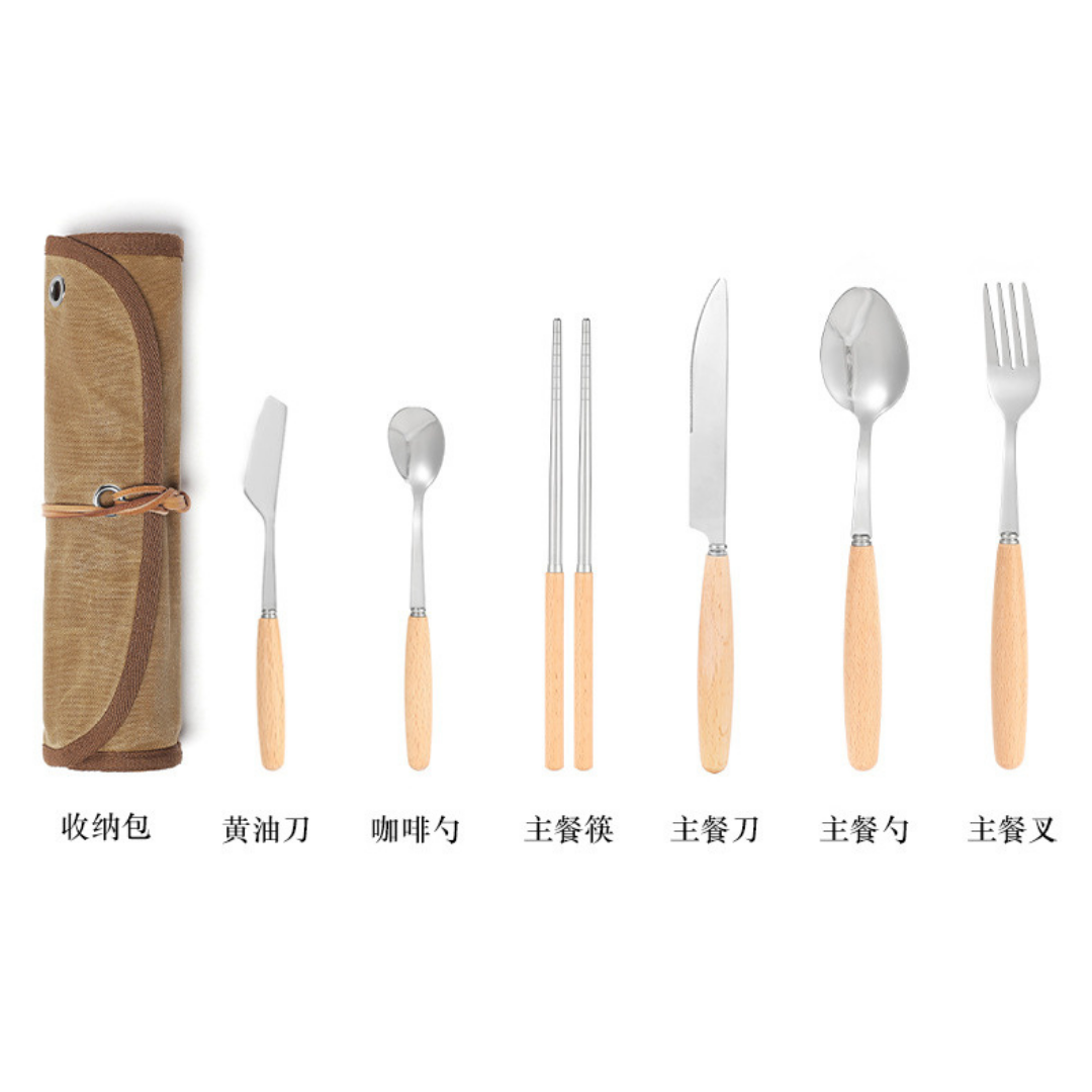 戶外餐具收納餐具組