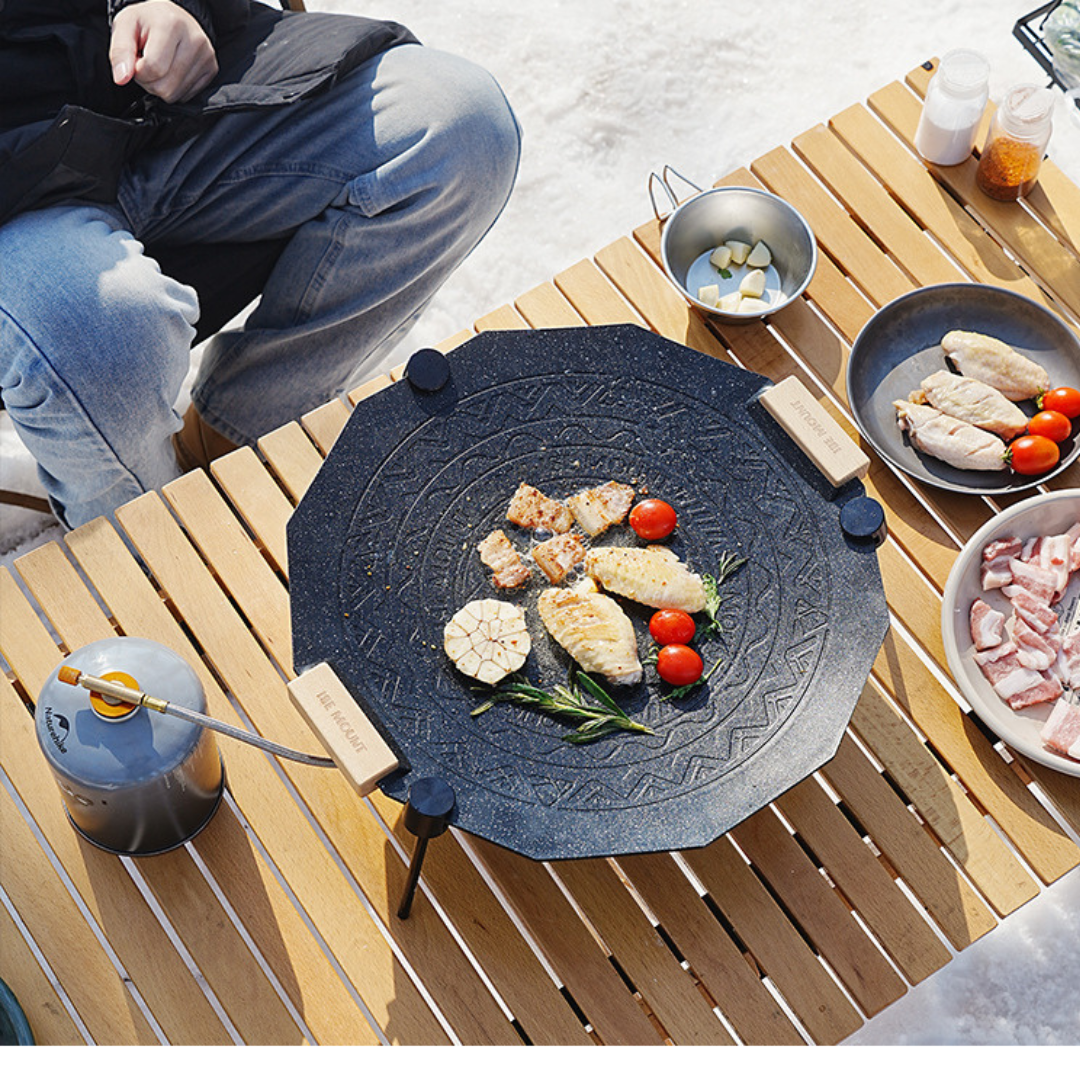 戶外麥飯石多邊形加厚多用不沾鍋烤盤