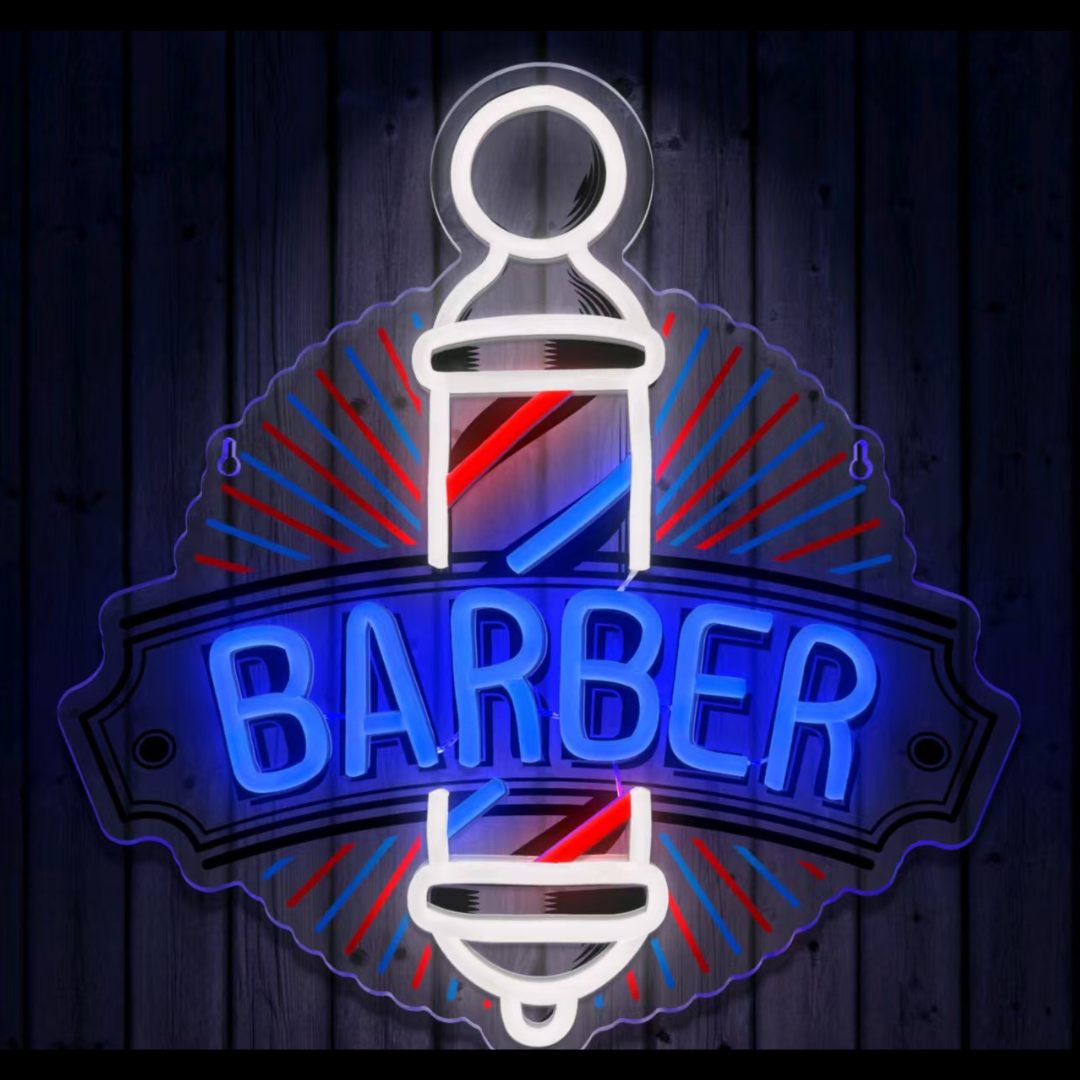 ★LED髮廊BARBER招牌燈飾(二)
