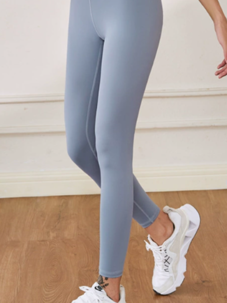 美背裸感帶胸墊瑜珈套裝(漿果紫+灰湖藍)SP1002