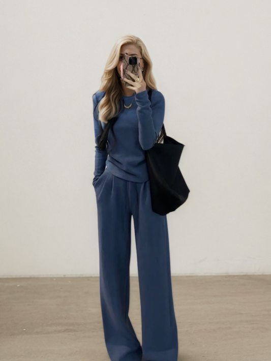 冬季慵懶時尚顯瘦百搭休閒套裝AT1001