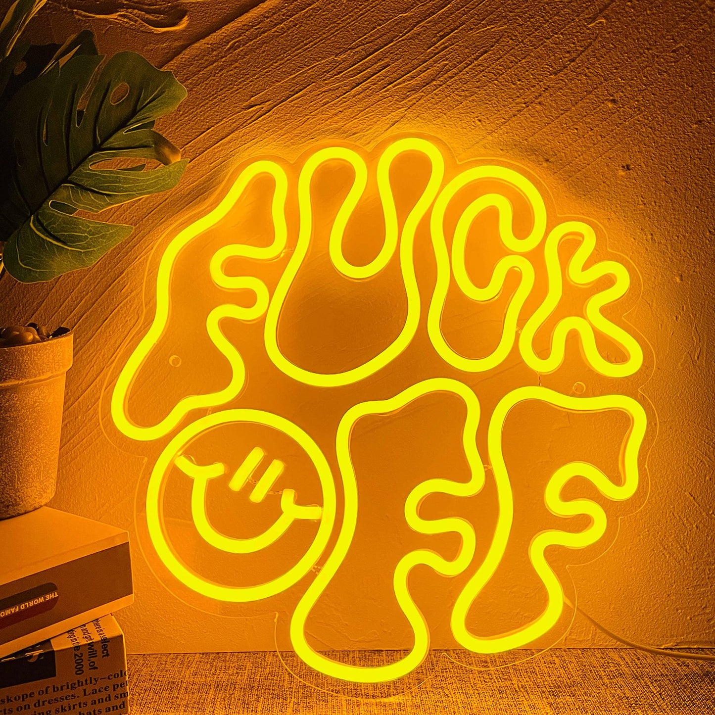 LED{Fxck off}文字系列造型燈飾