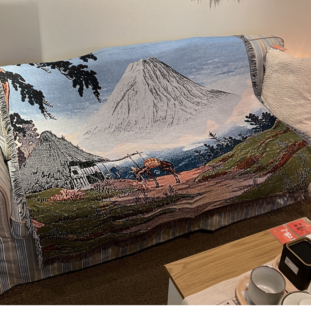 ★限時七折日本富士山蓋毯