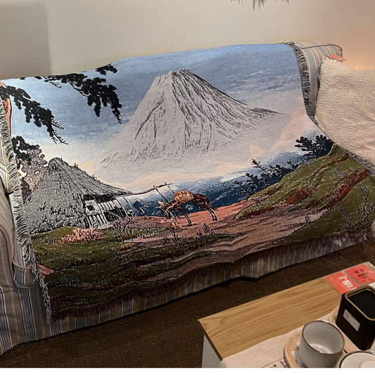 日本富士山蓋毯