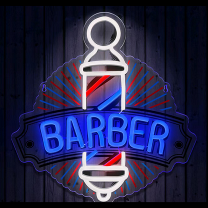★LED髮廊BARBER招牌燈飾(二)