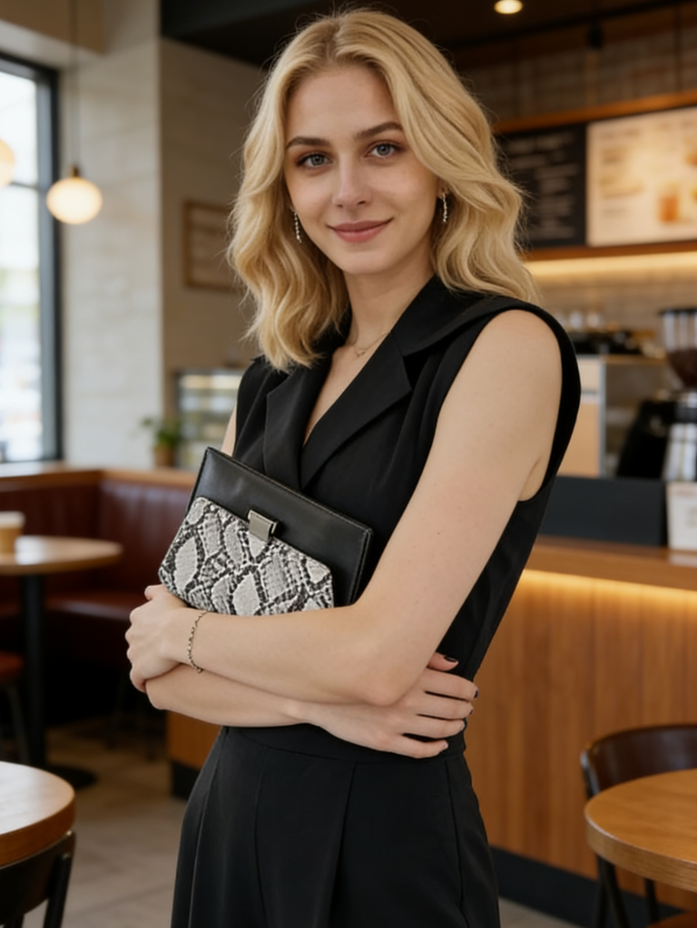 氣質修身西裝領收腰時尚連身褲裝JU1005