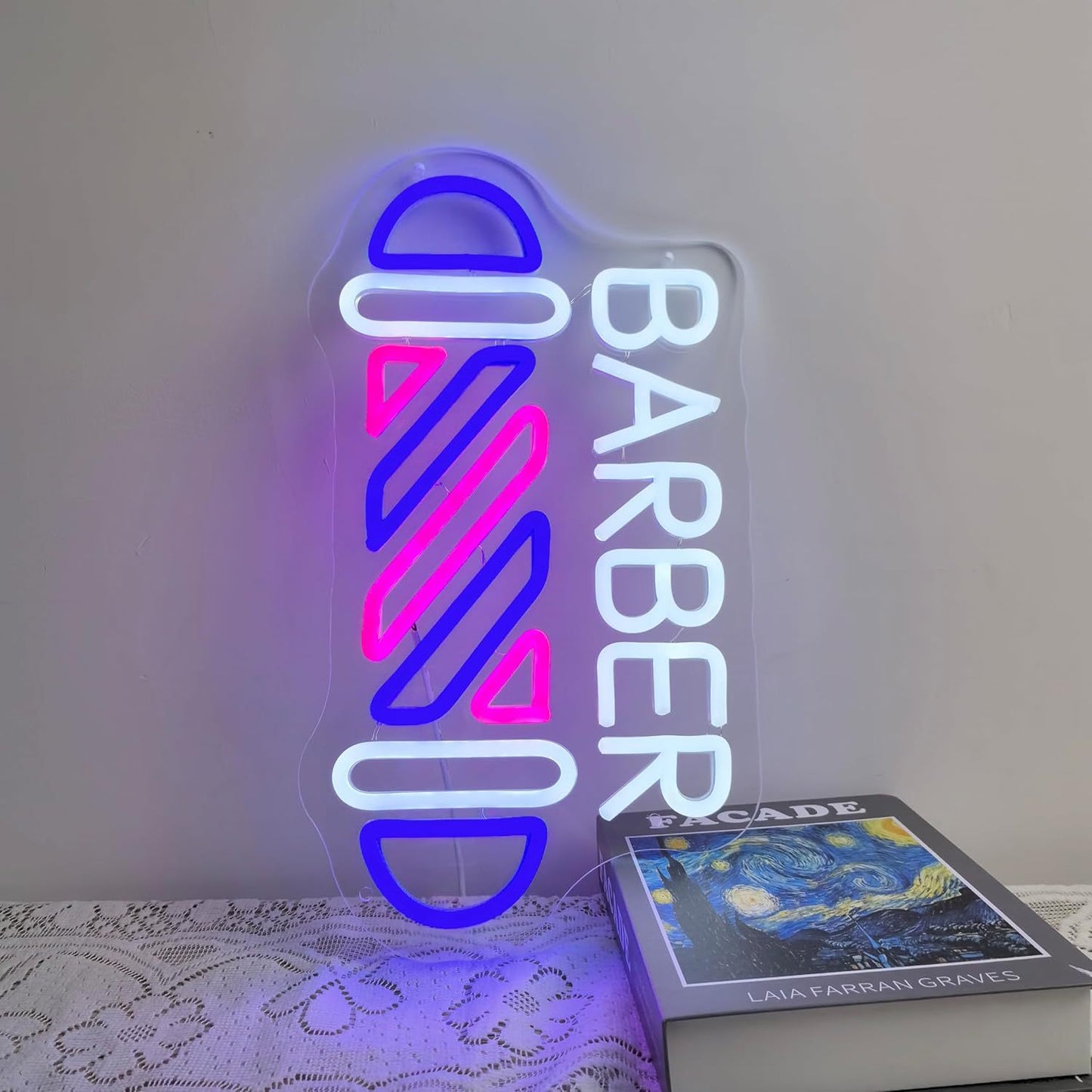 LED髮廊BARBER招牌燈飾