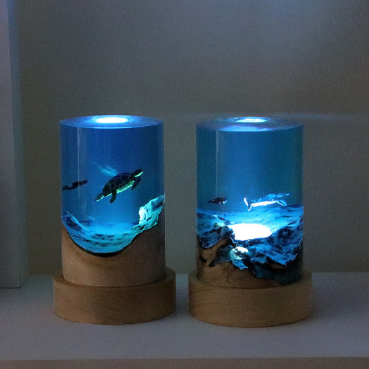 深海潛水員探險實木樹脂造型燈(共兩款)