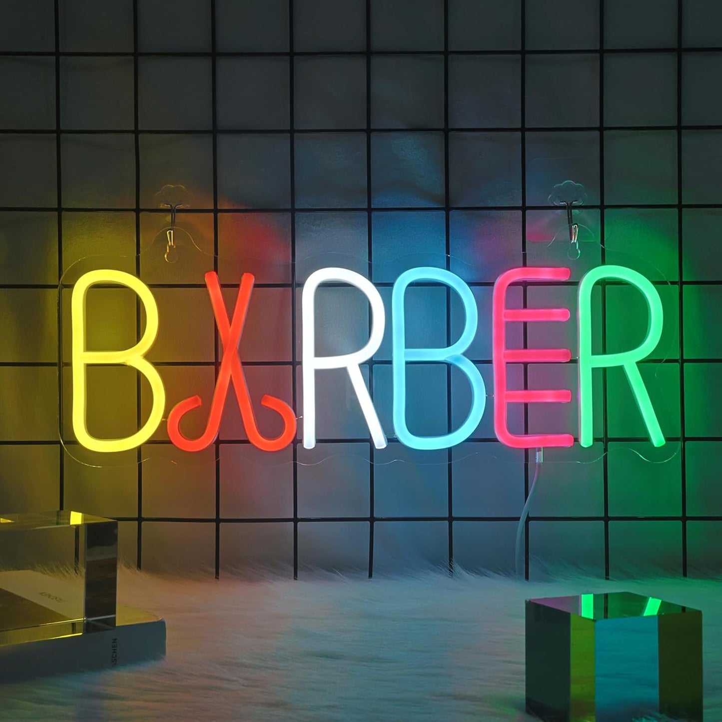 LED髮廊BARBER招牌燈飾