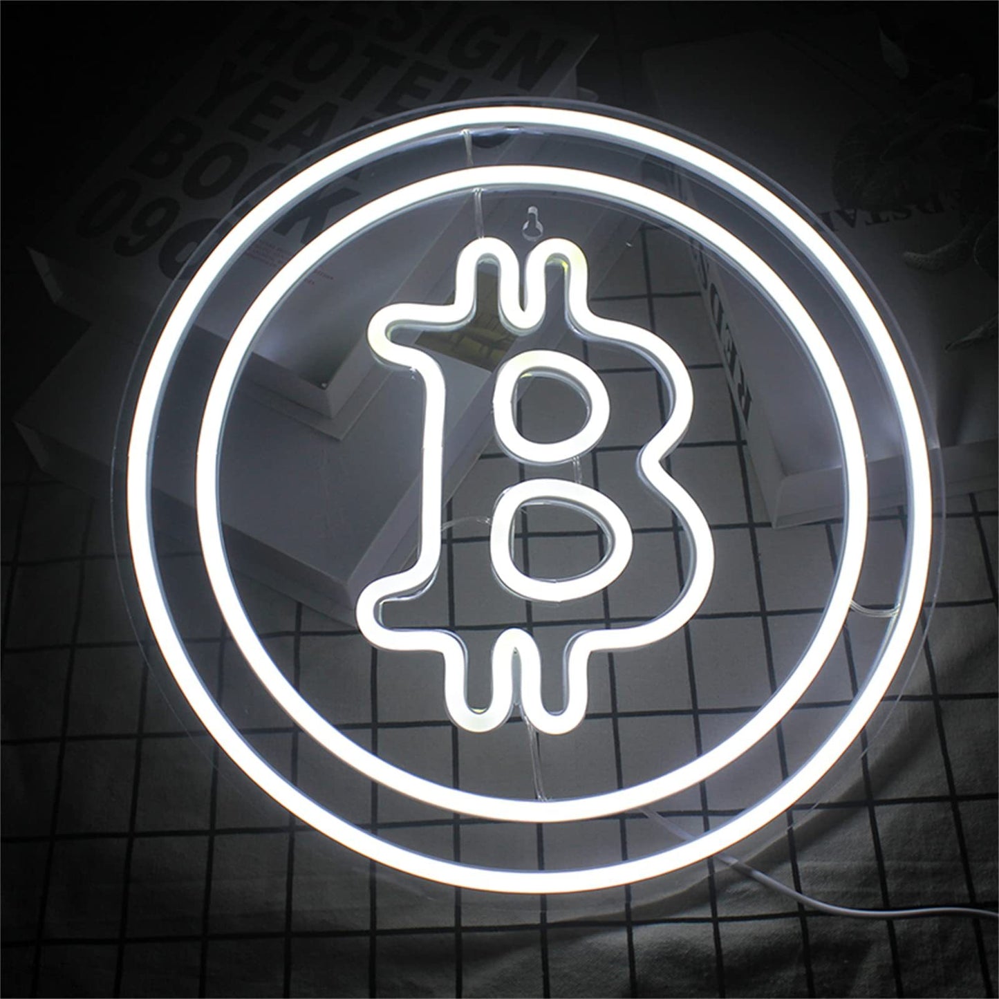 LED比特幣造型燈飾