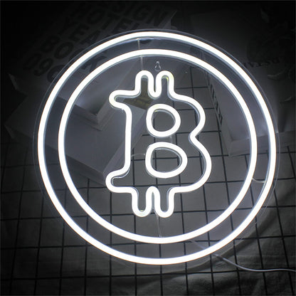 LED比特幣造型燈飾
