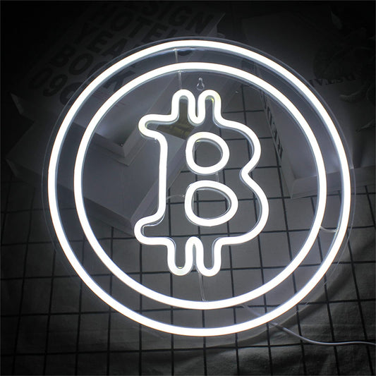 LED比特幣造型燈飾