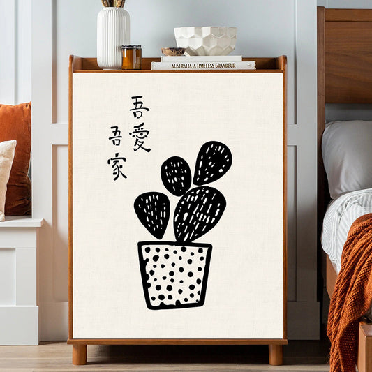 簡約黑白插畫系列遮擋簾(一)