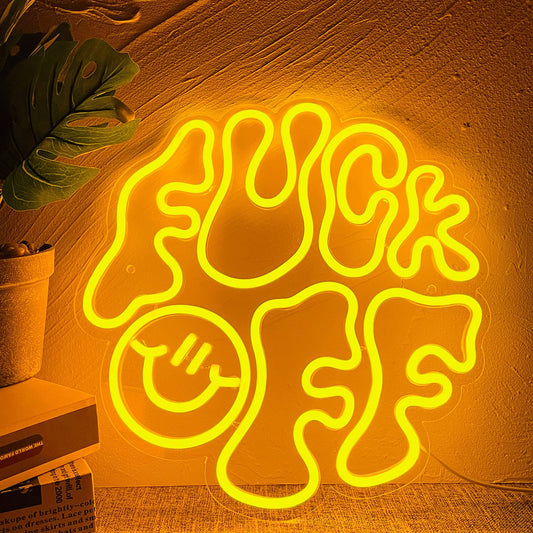LED{Fxck off}文字系列造型燈飾