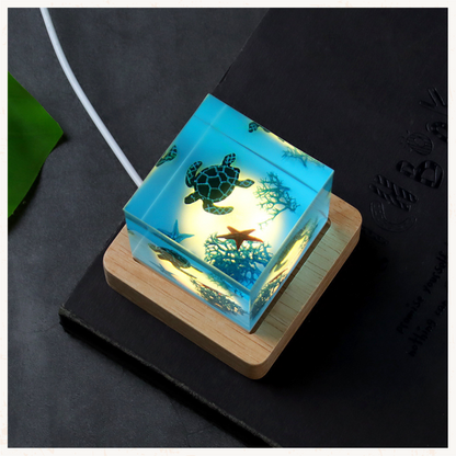 海洋景觀系列實木樹脂造型燈(共三款)
