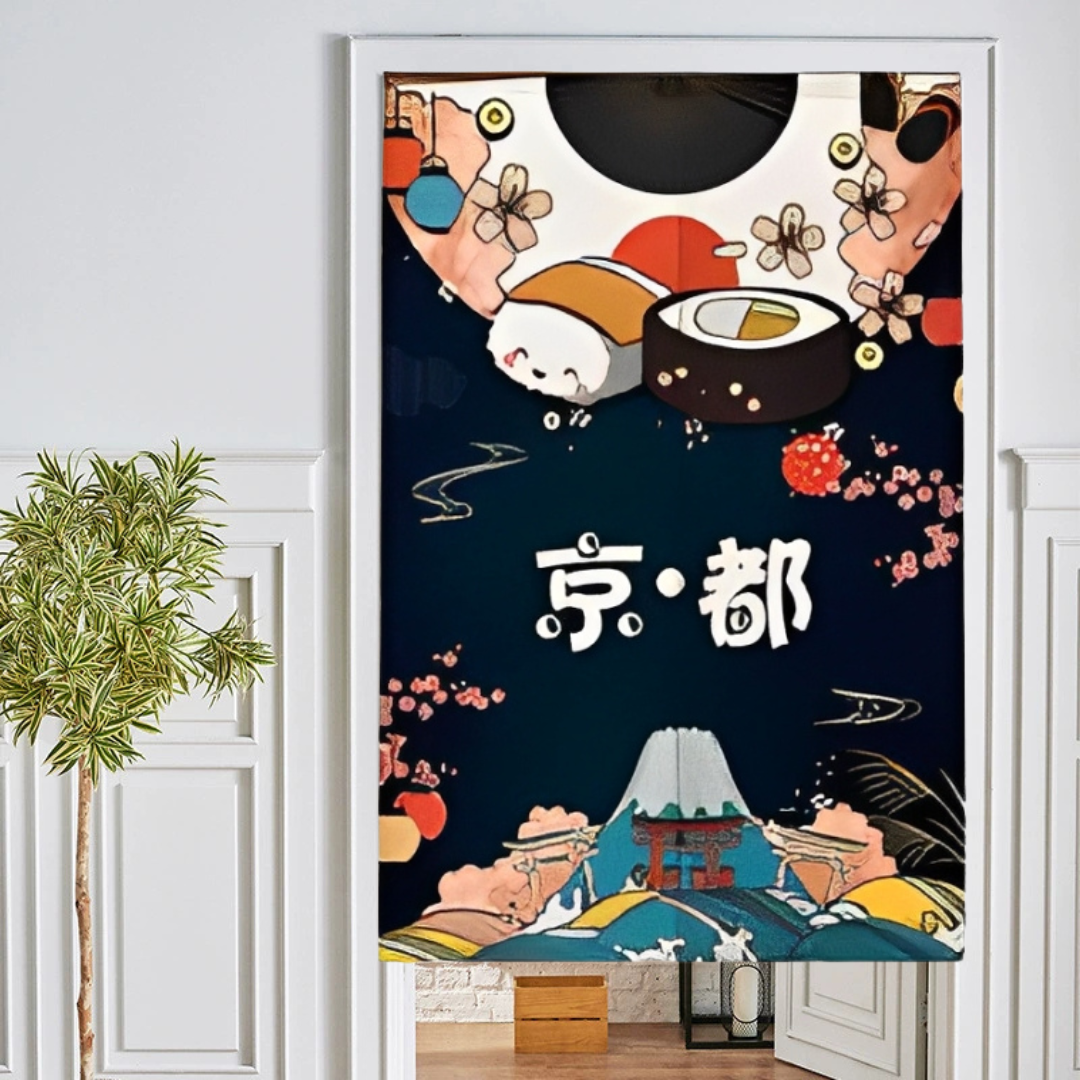 日式風格分片式門簾(三)